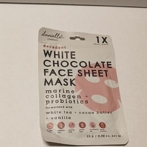 Danielle Creations White Chocolate Face Sheet Mask NWT